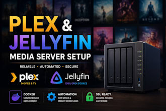 setup plex, jellyfin and the arr stack on your infra