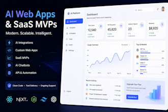 develop ai web apps, saas mvps and custom gpt solutions