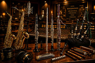 record saxophone clarinet flute oboe bagpipes and woodwind instruments
