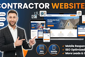 design a website for roofing plumbing hvac and electricians