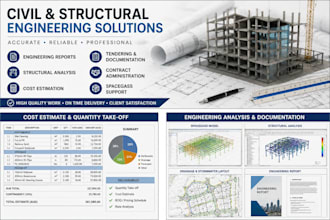 provide civil engineering design reports and tendering