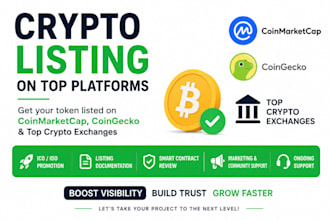 do token listing get on cmc coingecko cex dex exchange update token logo
