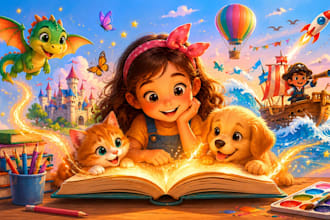 design child book children story book children story kids illustration cartoon