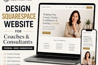 design squarespace website for coaches and consultants