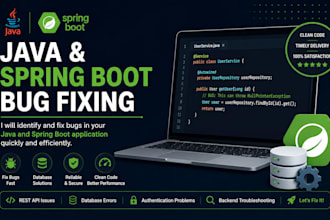 fix bugs in your java and spring boot application