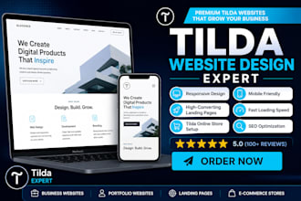 build design create a tilda website redesign tilda website