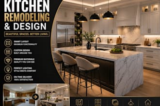 modern kitchen remodeling and realistic kitchen design