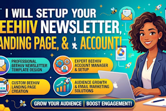 setup beehiiv newsletter template beehiiv landing page beehiiv account manager