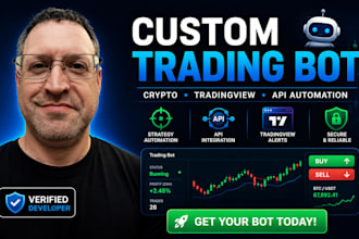 develop a custom crypto trading bot and automated market analysis bot