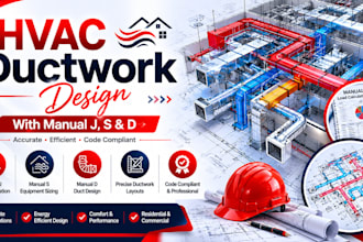 design hvac ductwork layouts with manual j s and d load calculations