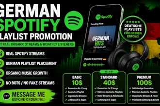 promote spotify songs on german playlists for organic music growth
