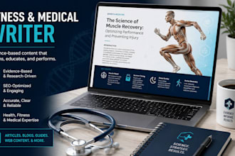 write evidence based fitness and medical sports articles