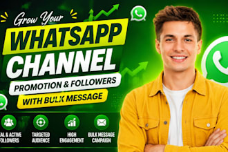 grow whatsapp channel follower and send bulk messages