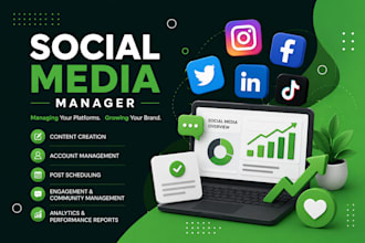 do facebook marketing, ads, page promotion, post design for brands