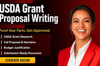 write a usda grant proposal for agriculture and farm funding applications
