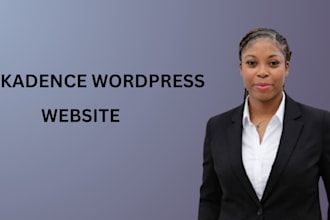 create or develop wordpress website with gutenberg, kadence pro, kadence block