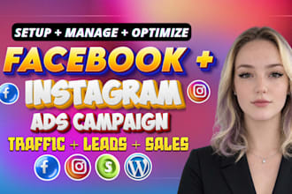 setup facebook ads advertising marketing campaign, instagram fb meta ads manager