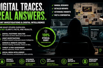provide custom cyber investigation and digital intelligence services