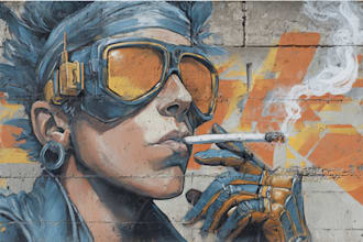 design unique graffiti murals and wall art for you