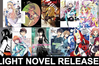 design anime webnovel, light novel and manga cover art