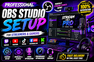 setup and fix obs studio for twitch youtube tiktok and streaming