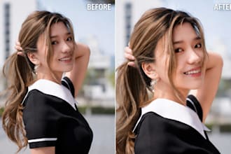 do natural portrait retouching and photo editing