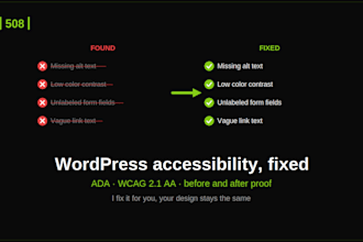 fix your wordpress website accessibility for ada and wcag