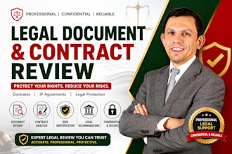review legal documents, contracts, and IP agreements professionally