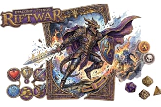 create board game assets, tokens, icons and game components