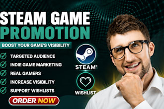 do steam game promotion, steam wishlist and steam game marketing