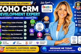 develop zoho crm deluge script custom function modules scripting zoho creator