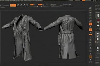 design second life 3d clothing model uv mapping glb clo3d marvelous designer