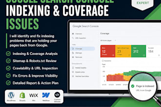 fix google search console indexing and coverage issues