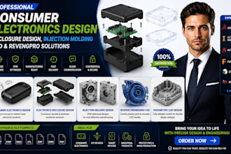 consumer electronics design, enclosure design, injection molding cad revengpro