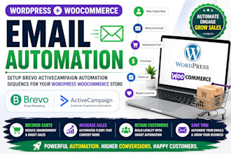 setup brevo activecampaign email automation sequence for wordpress woocommerce