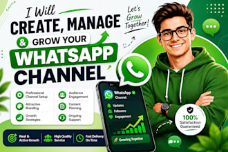 grow your whatsapp channel with real members