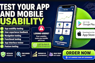 test your app usability and provide user experience testing for your mobile app