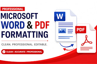 fix microsoft word and PDF document formatting, layout and errors professionally