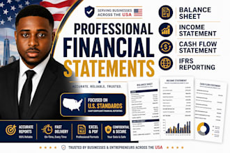 prepare balance sheet, income statement, and cash flow statement