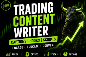 write engaging trading captions, hooks and scripts