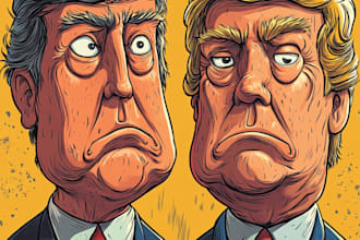 create digital political cartoon for political cartoon