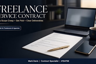 prepare a customized freelance service contract