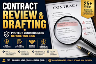 draft and revise legal contracts and agreements