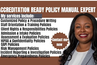 write accreditation behavioral health policy and procedure manual for texas