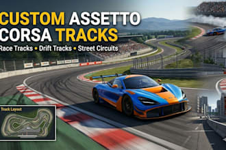 create custom assetto corsa track, drift track and street circuit