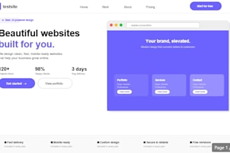 design a clean professional website for your small business