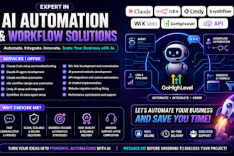 fixed setup gohighlevel CRM automation workflows ai agent website funnel n8n