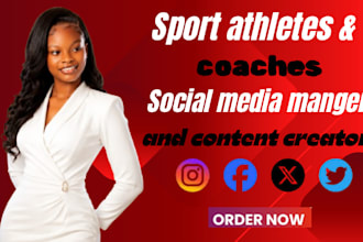 be your sport athlete or sport coach social media manager and content creator