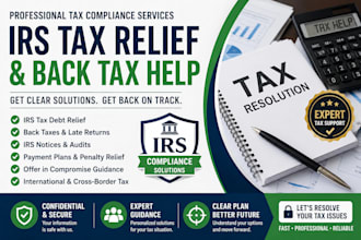 resolve irs tax debt, back taxes, and tax relief issues