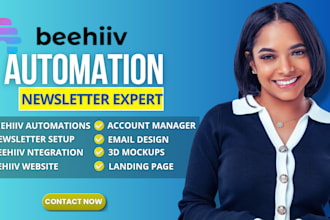 setup beehiiv automation beehiiv newsletter email design behiive account manager